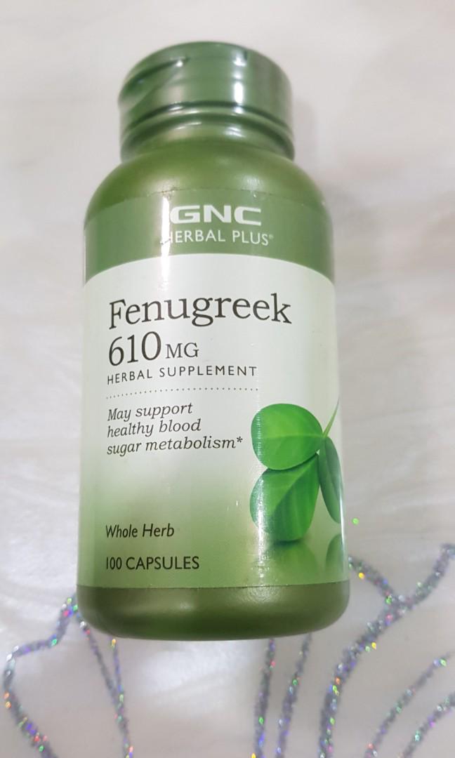 GNC Herbal Plus Whole Herb Fenugreek (100 capsules), Babies & Kids