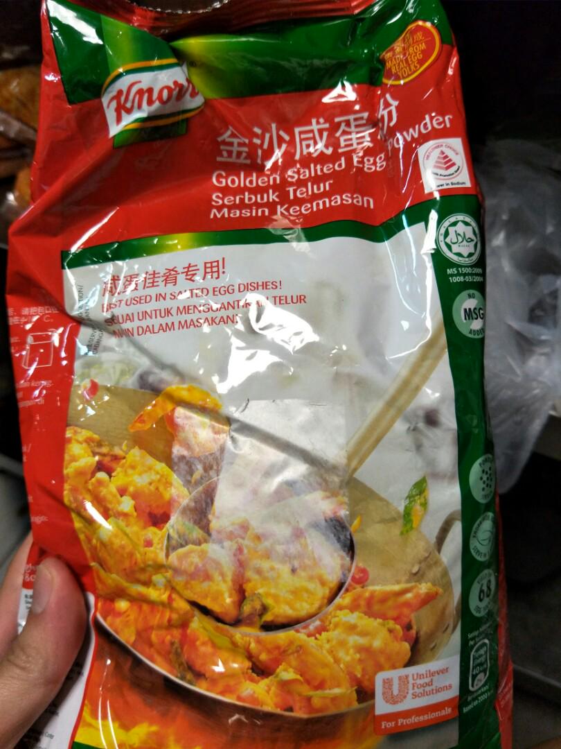 Knorr's salted egg yolk powder 800g, Food & Drinks, Packaged & Instant