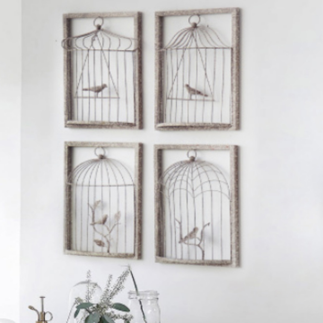 3d Metallic Bird Cage Wall Decor Furniture Home Decor Others On