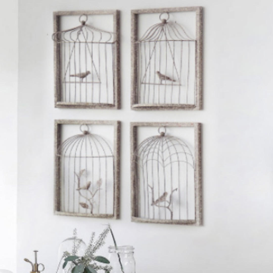 3d Metallic Bird Cage Wall Decor Furniture Home Decor Others On