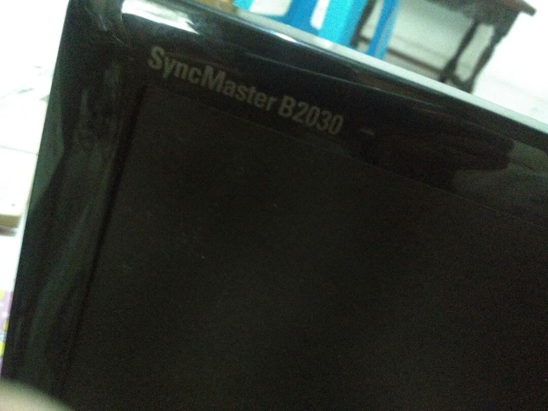 Monitor Samsung SyncMaster B2030 20 inch, Elektronik, Bagian Komputer \u0026  Aksesoris di Carousell
