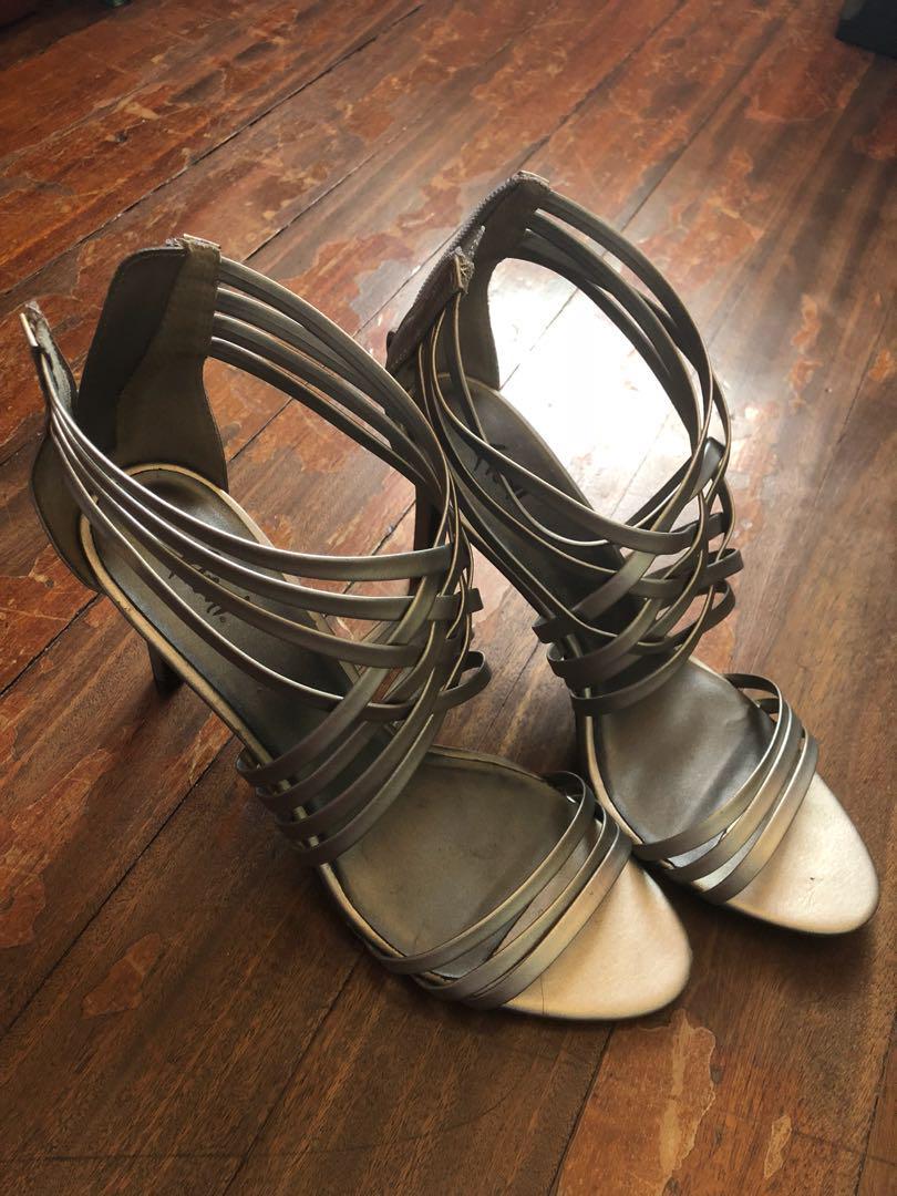 Payless - silver heels, Women's Fashion 