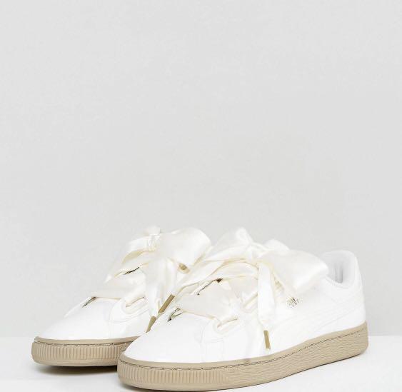 Puma basket heart top platform