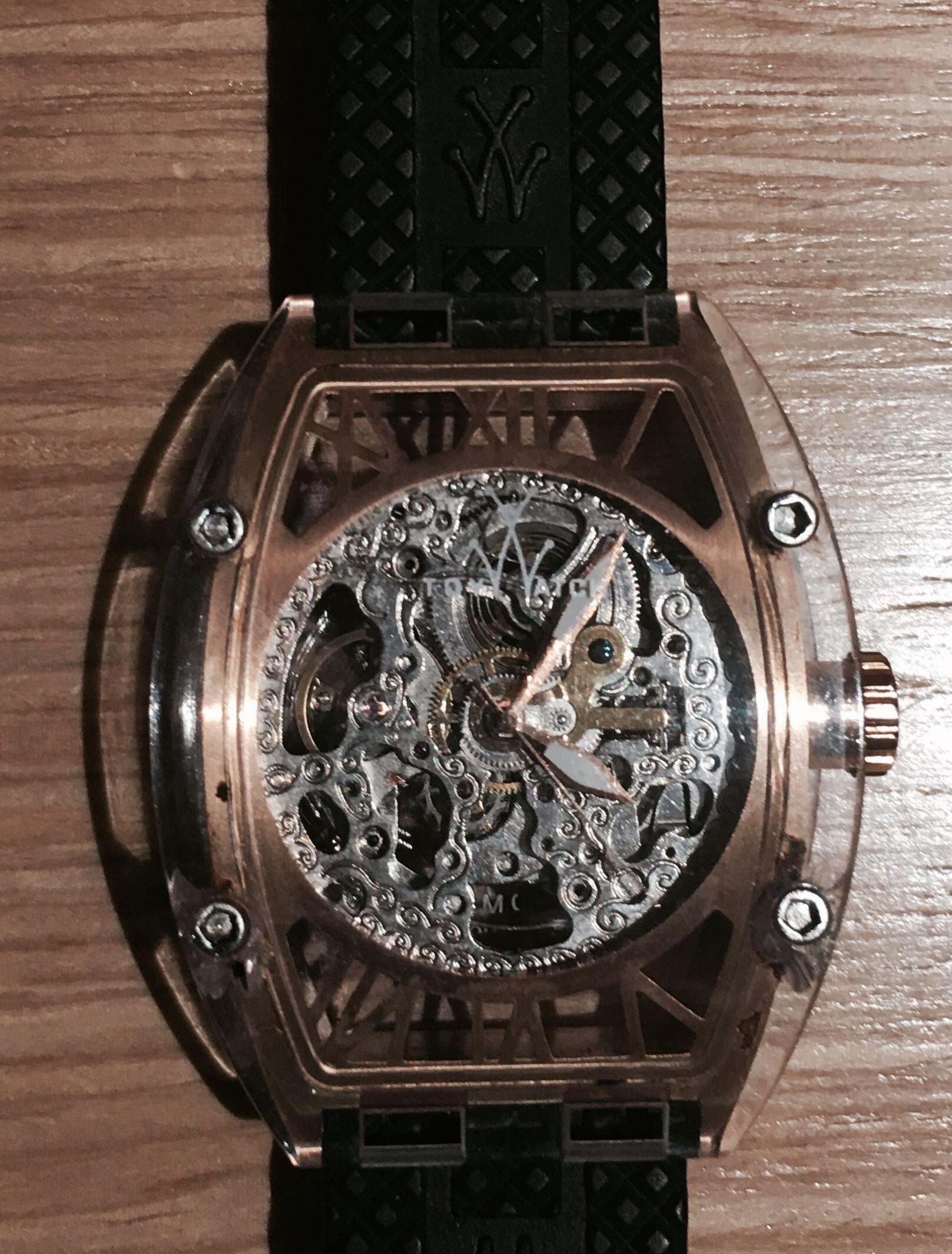 Toy top watch skeleton