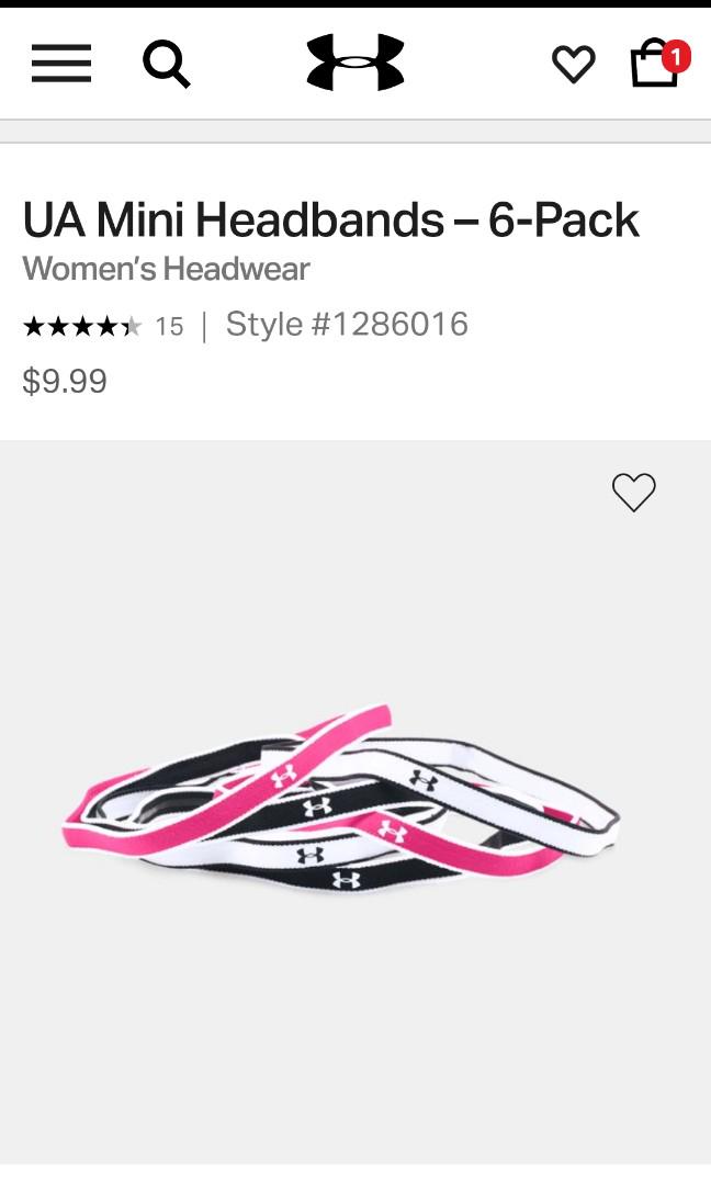 UA Mini Headband (120 ea) (Category: Activewear) located in Quezon City. Submitted by makeupnthings (Listing ID 176956537, Image 2). Description: Authentic Soft, stretchy mini elastic headbands with front & center UA logos Grippy silicone strips underneath for secure, stay-put performance #garagesale4.