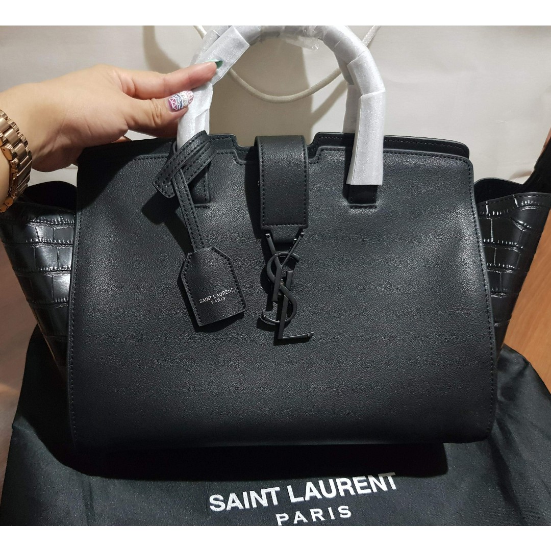 Authentic Yves Saint Laurent YSL Downtown Cabas and Suede, Luxury, Bags &  Wallets on Carousell