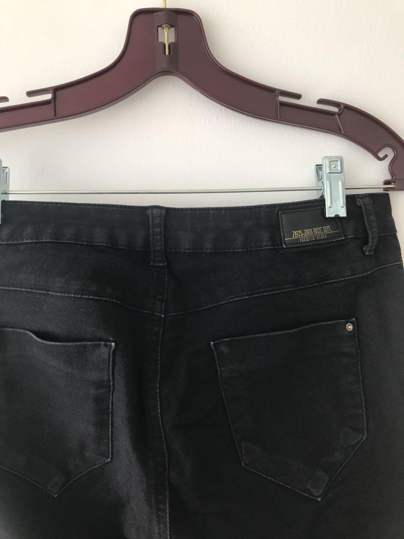 Zara basic dept denim Z1975, Fesyen Wanita, Pakaian Wanita di Carousell