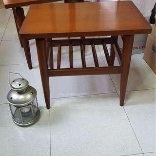SALE Teak Pencil leg tables - Pak Awang   1 pair