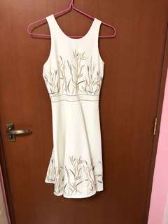 Threadtheory embroidery white dress