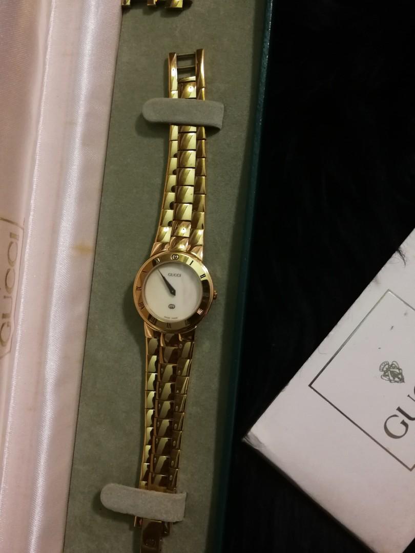 All gold outlet gucci watch