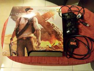 PS3 with one controller and games
