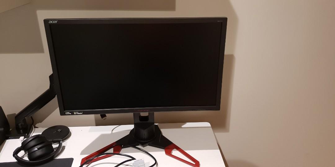 Acer Predator Xb241h 24 G Sync Monitor 144hz Electronics Computer Parts Accessories On Carousell