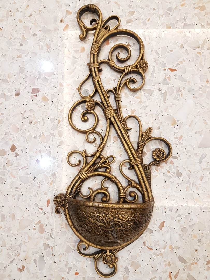 Antique Wall Brass Decor, Furniture & Home Living, Home Decor, Other