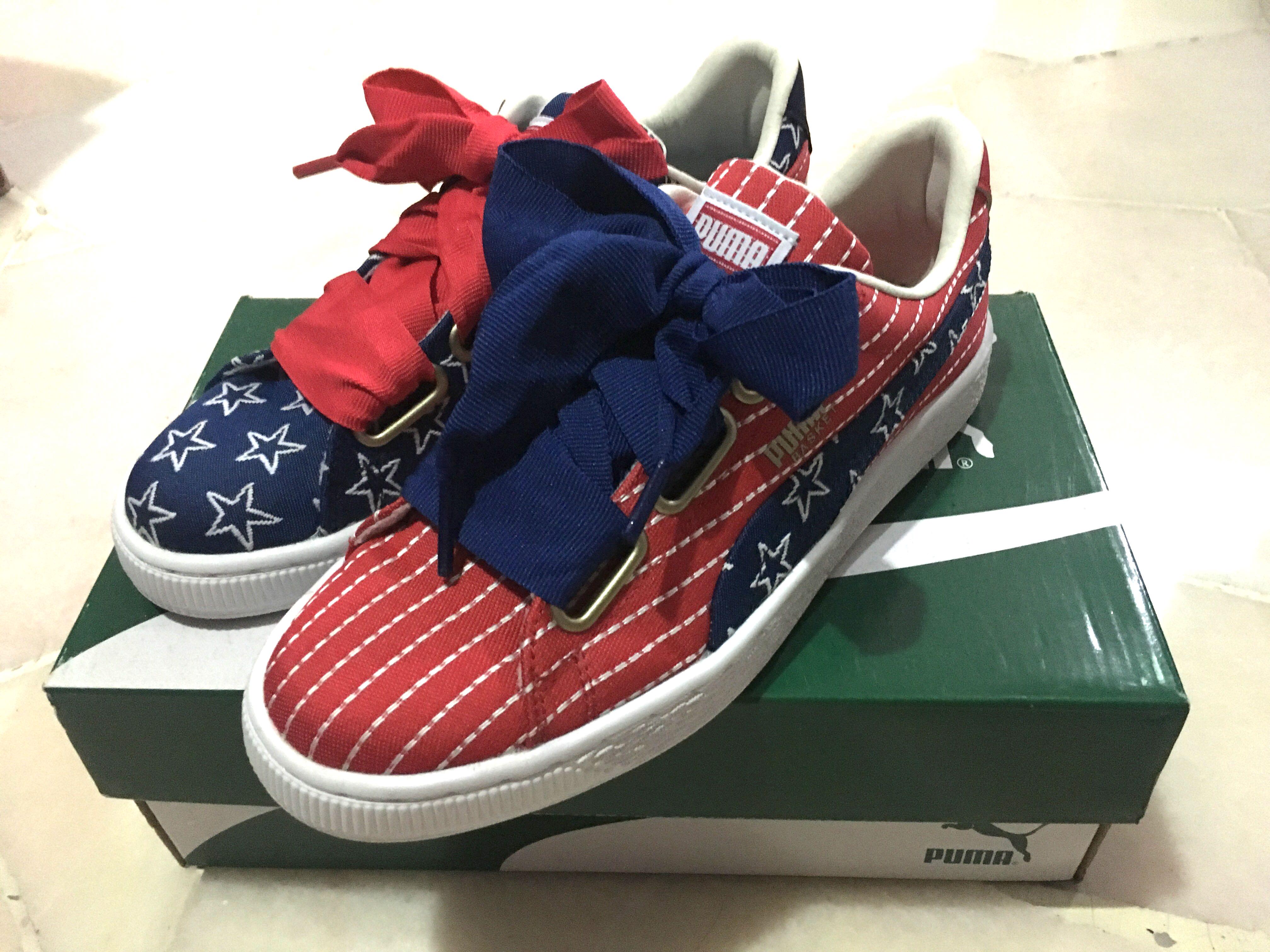 Puma basket heart 4th of july clearance