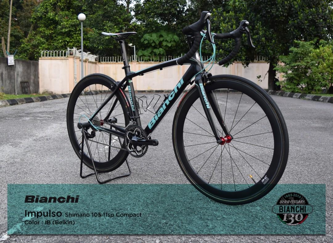 Bianchi impulso 105 top compact road bike