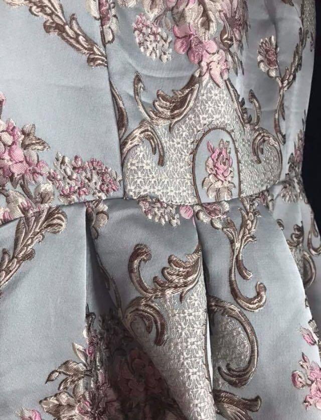Blue Pastel Dress with Florals (Category: Dresses) located in Makati City. Submitted by mspigrabbit (Listing ID 169412644, Image 2). Description: Pastel Blue Dress with embroidered florals. Perfect outfit for wedding/birthday events. Materials of the cloth are like Plains and Prints or Bershka. See second photo for details. Can be fit to S-M. For any query, feel free to contact me. #MAKATISWAP RFS: decluttering closet and looking new owner for my