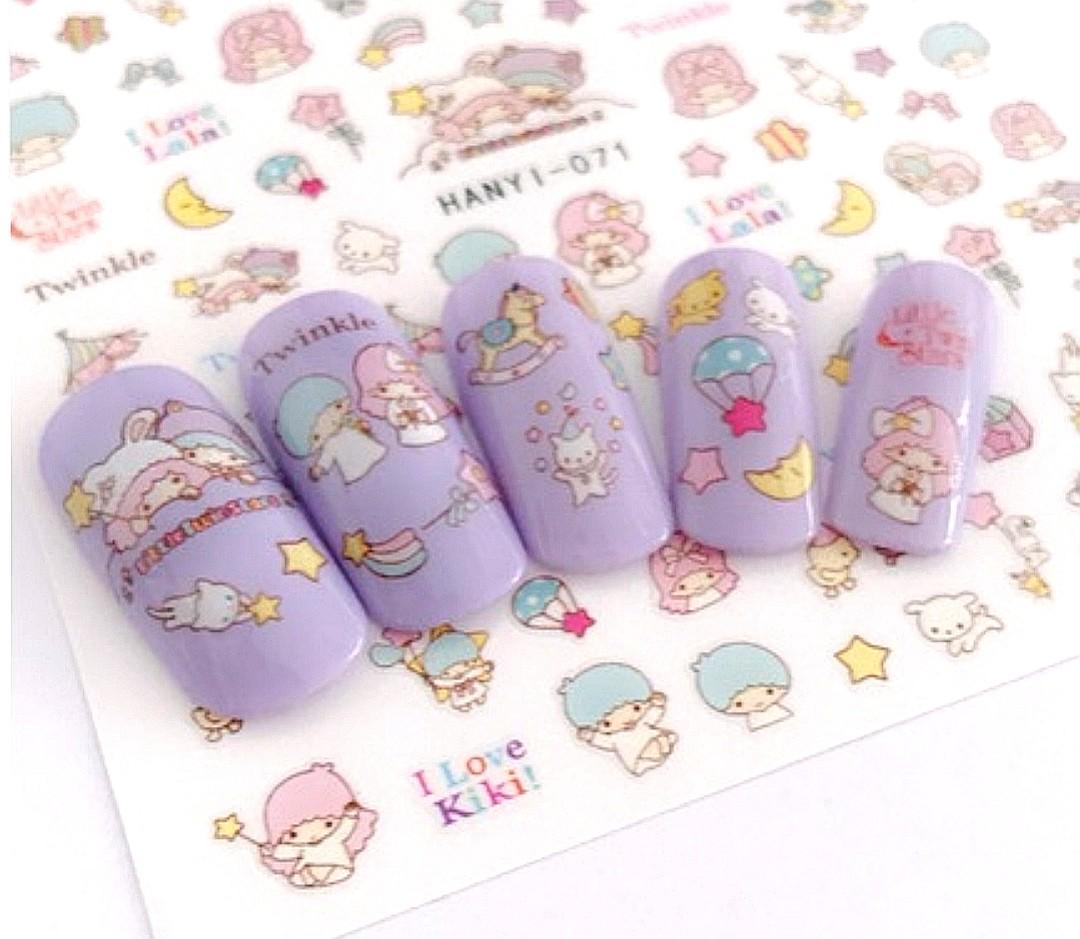 BNIP Sanrio Little Twin Stars Nail stickers nail art nail decals ...