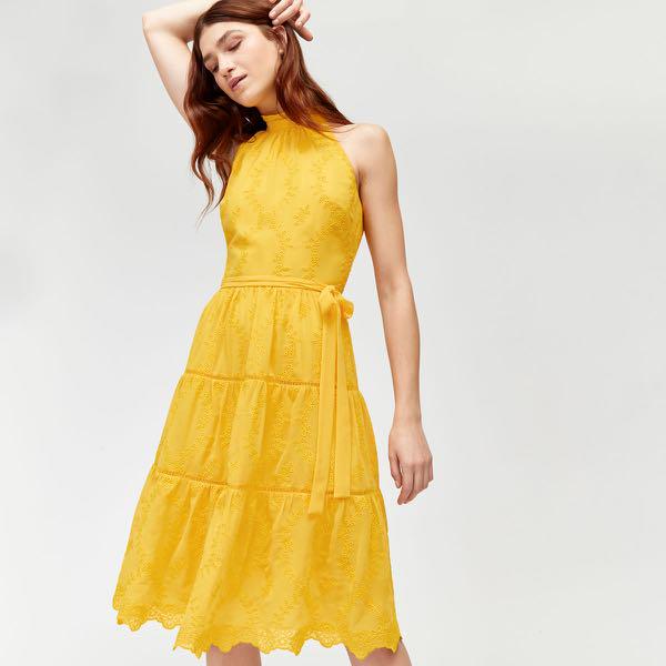 Warehouse yellow clearance dress