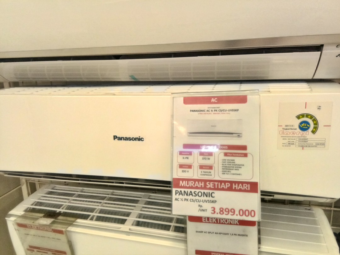 Cash Or Credit Ac Panasonic 1 2pk Cu Uv5skp Tanpa Dp Hanya Admin