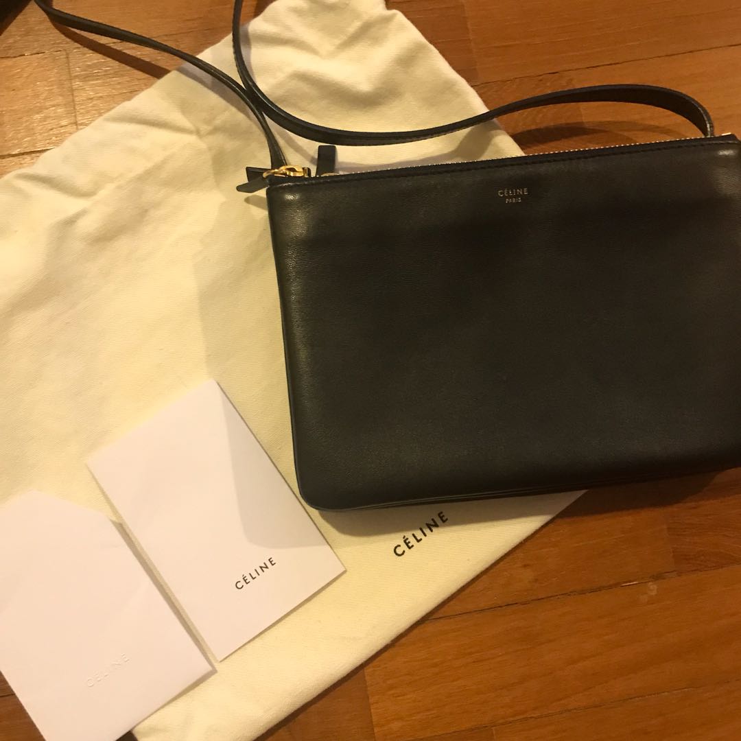 Celine trio bag navy clearance