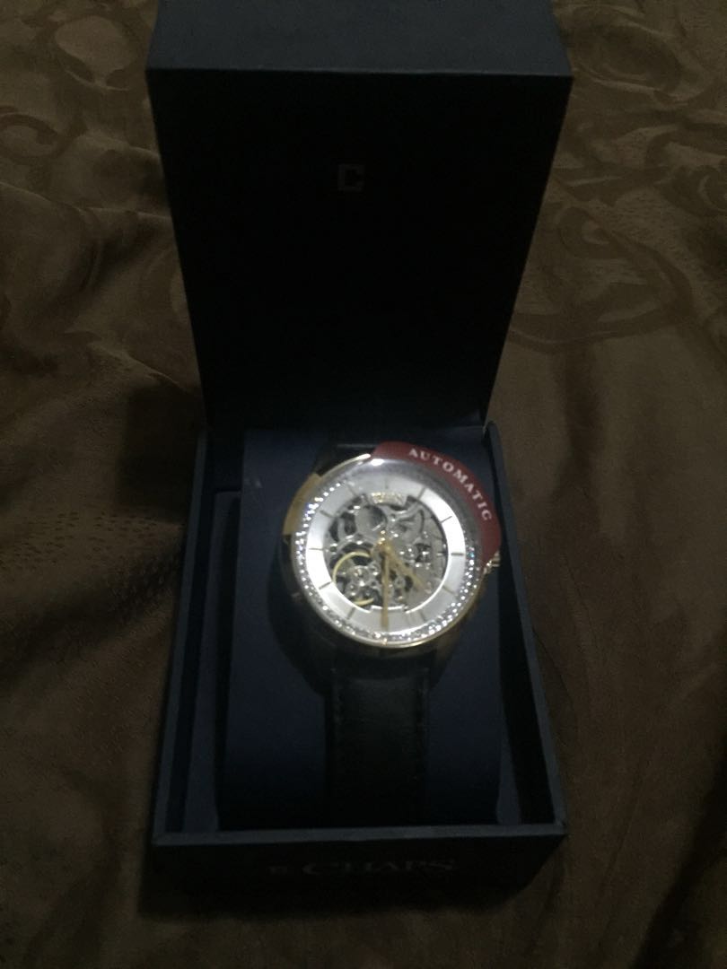 Chaps Women s Kaisa Gold Automatic Watch Barang Mewah Jam Tangan