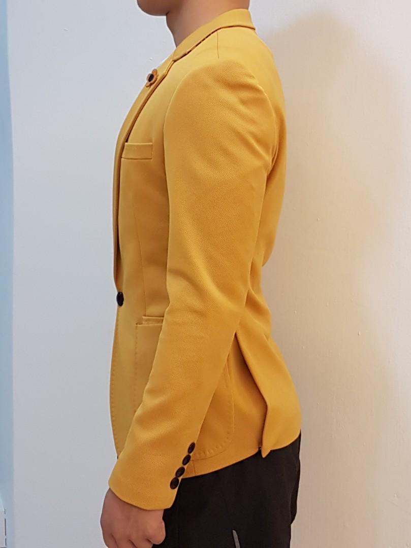 Golden colour outlet blazer