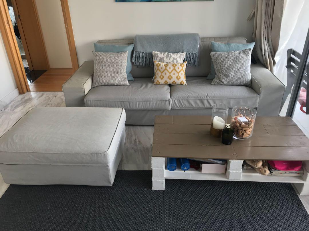 Ikea Kivik Sofa And Ottoman Furniture Sofas On Carousell