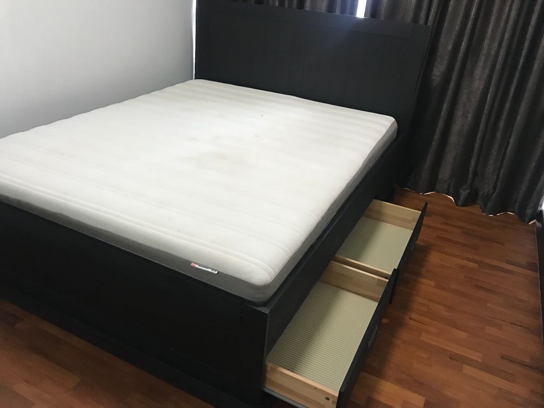 IKEA Queens Bedframe, Furniture & Home Living, Furniture, Bed Frames