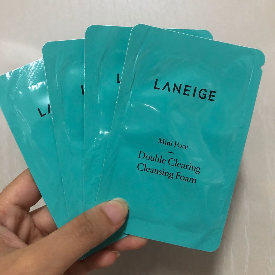 laneige double clearing cleansing foam