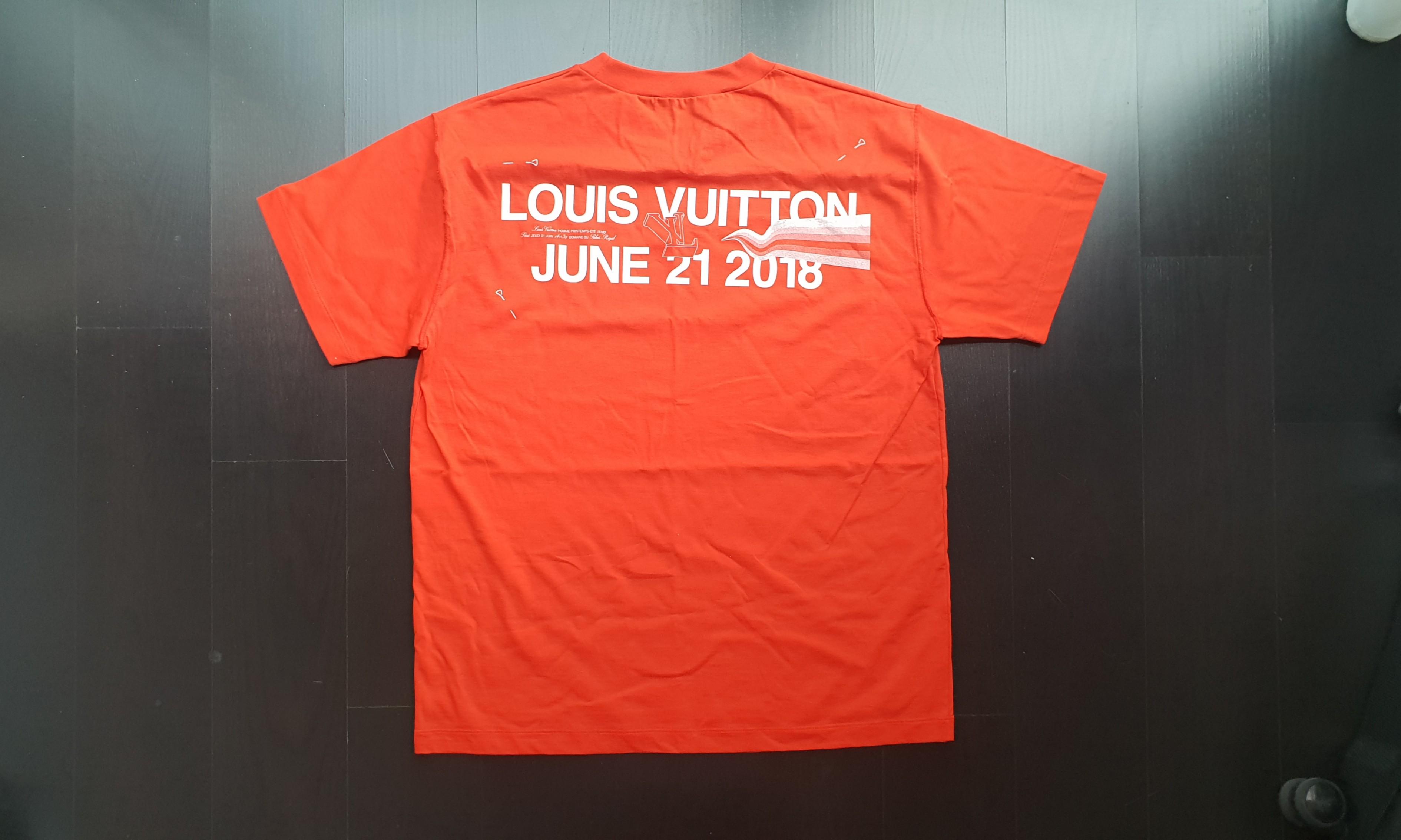 LIMITED EDITION LOUIS VUITTON T-SHIRT BY VIRGIL ABLOH, Men's Fashion, Tops  & Sets, Tshirts & Polo Shirts on Carousell