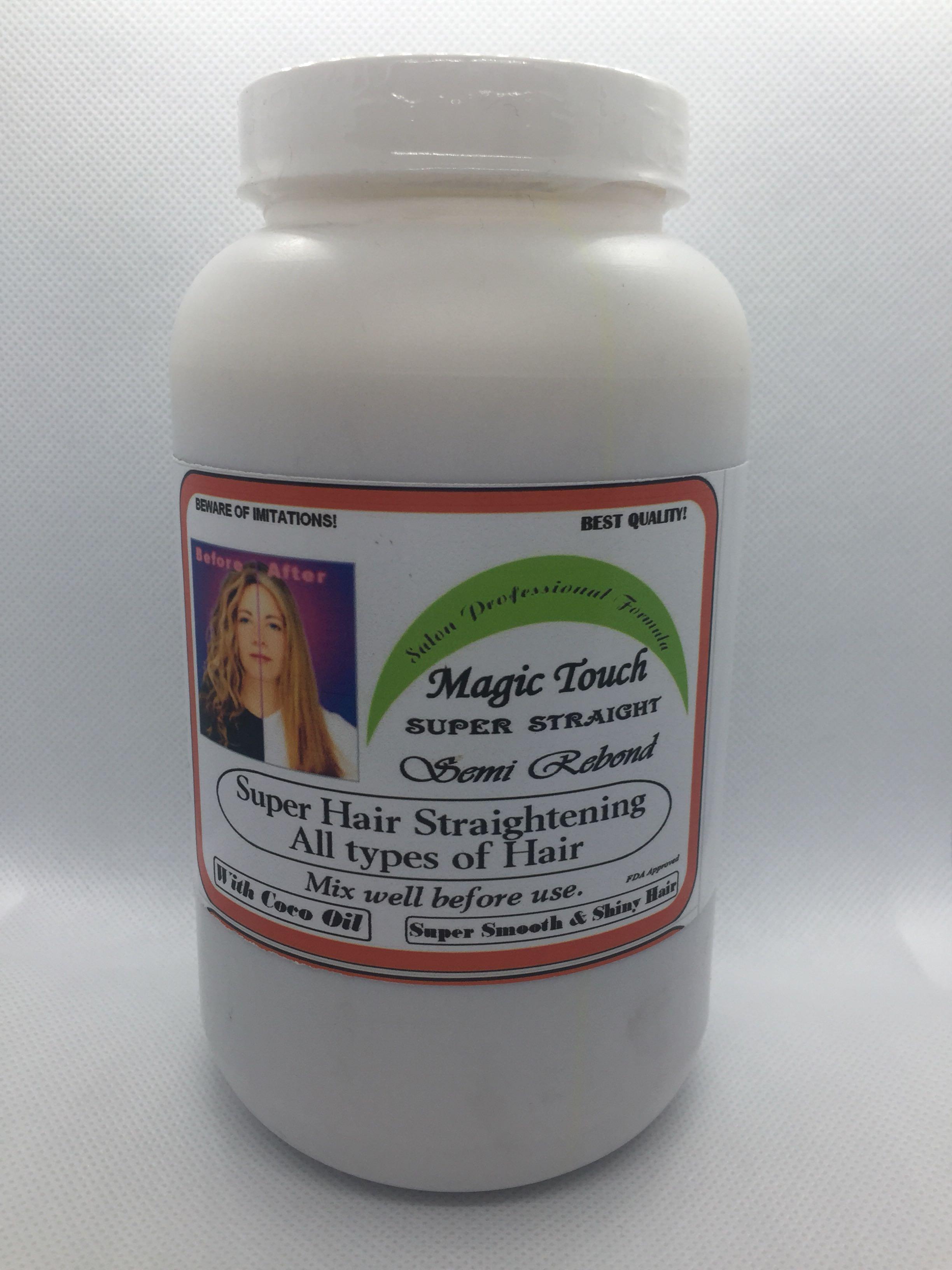 Magic Touch Hair Straightener Semi Rebonding Cream 750ml Beauty Personal Care Hair on Carousell