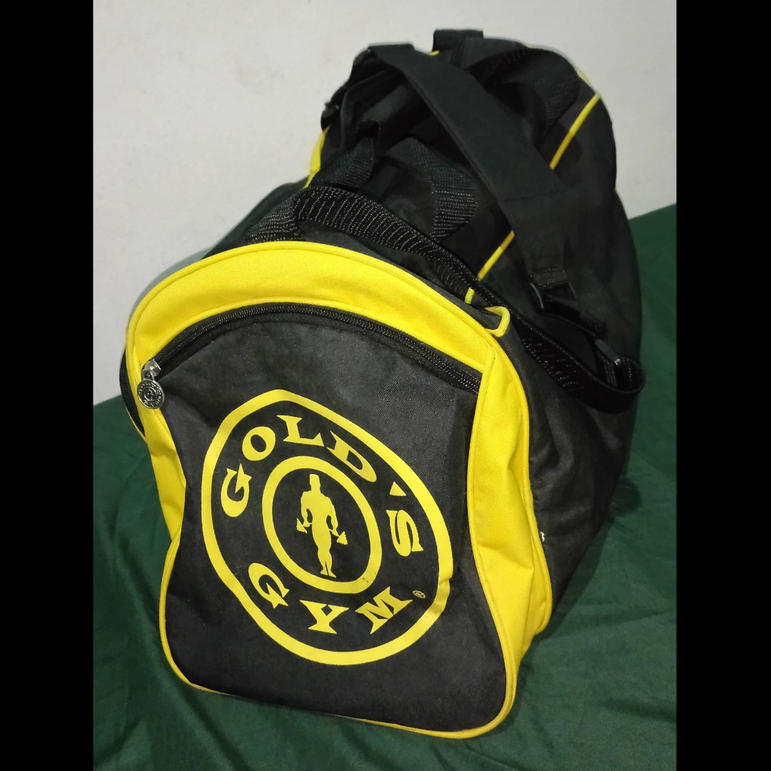 Murah Aja Preloved Gold's Gym Bag Tas Fitness Senam Yoga, Fesyen Wanita