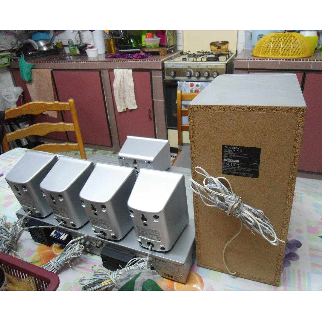 PANASONIC DVD Home Theater Sound System SAPT550 (FULL SET), TV & Home