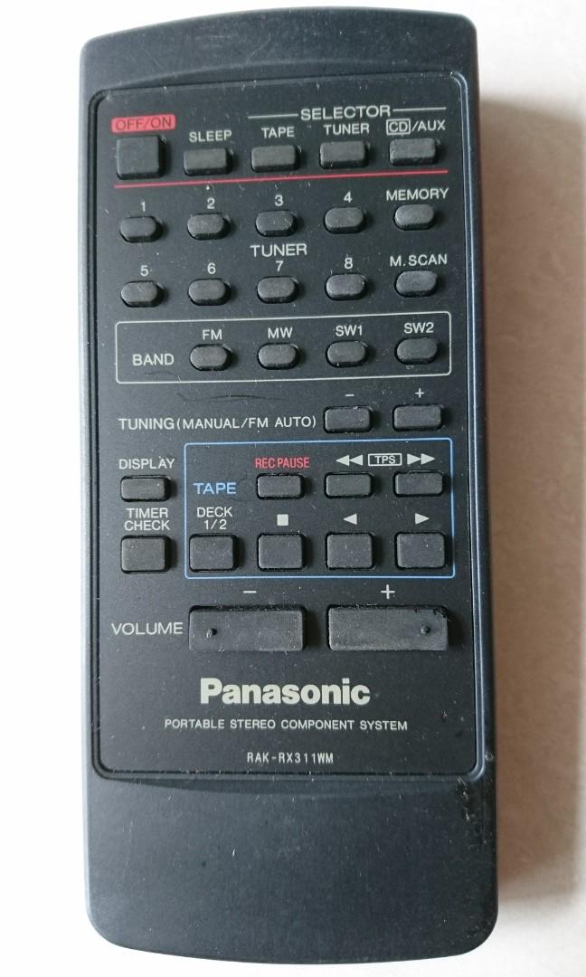 Panasonic Portable Stereo Remote Control, Audio, Portable Music Players
