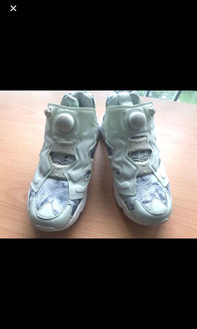 reebok pump womens green