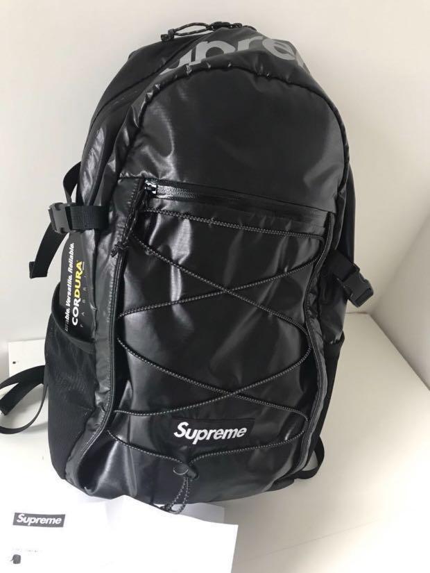 Supreme fw17 black backpack sale