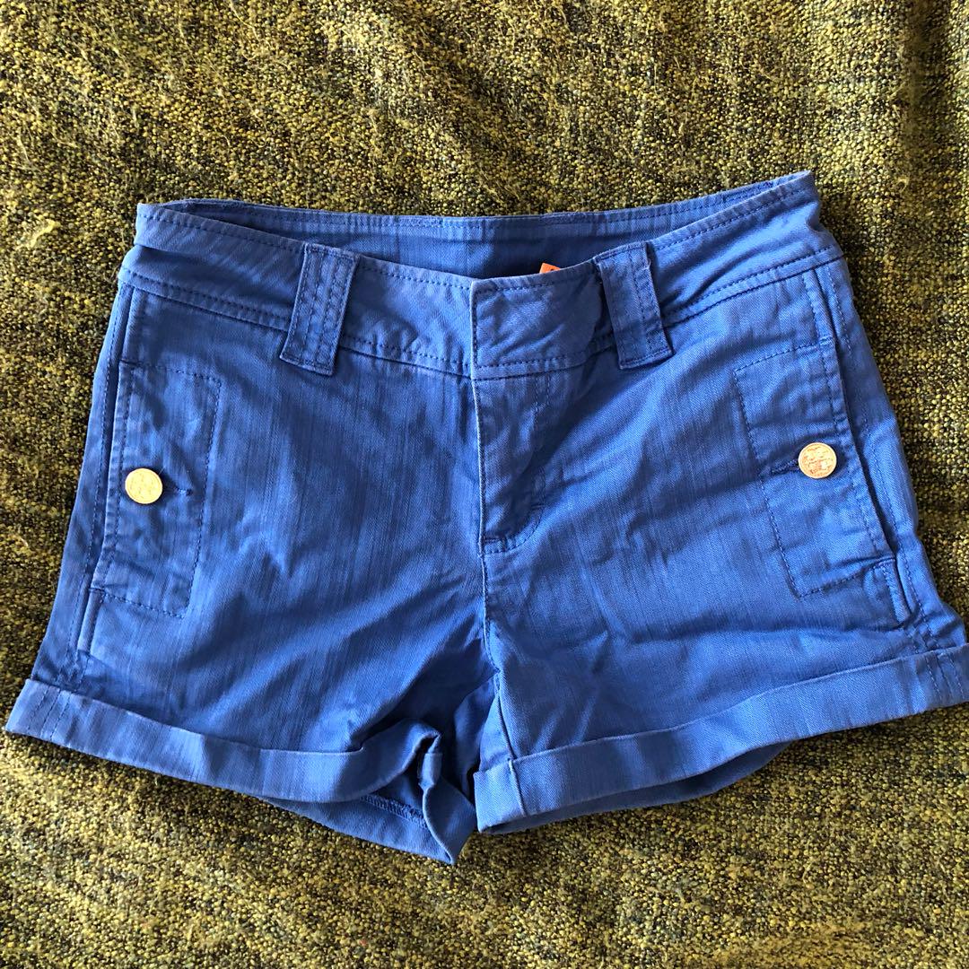 Tory Burch Blue Denim Shorts 24 XS, Women's Fashion, Bottoms, Other Bottoms  on Carousell
