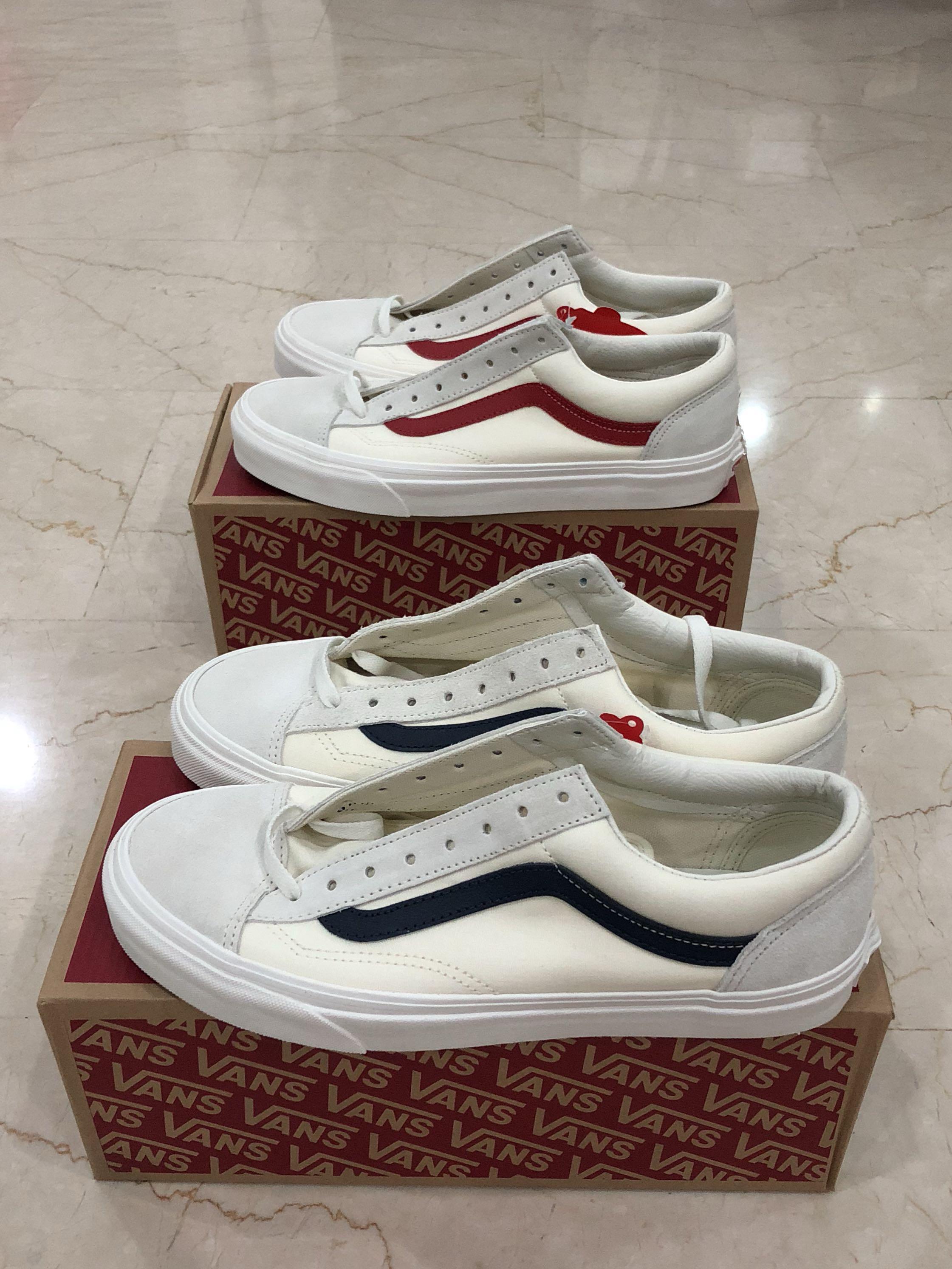 Us 8.5 Vans style 36 Racing Red Dress Blue Men s Fashion Footwear Dress Shoes on Carousell