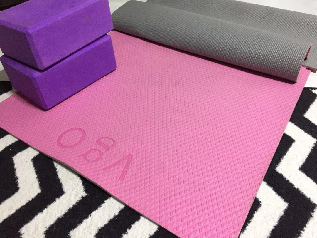 Vgo Pilates Yoga Mat With Free Bag Sports Equipment Exercise