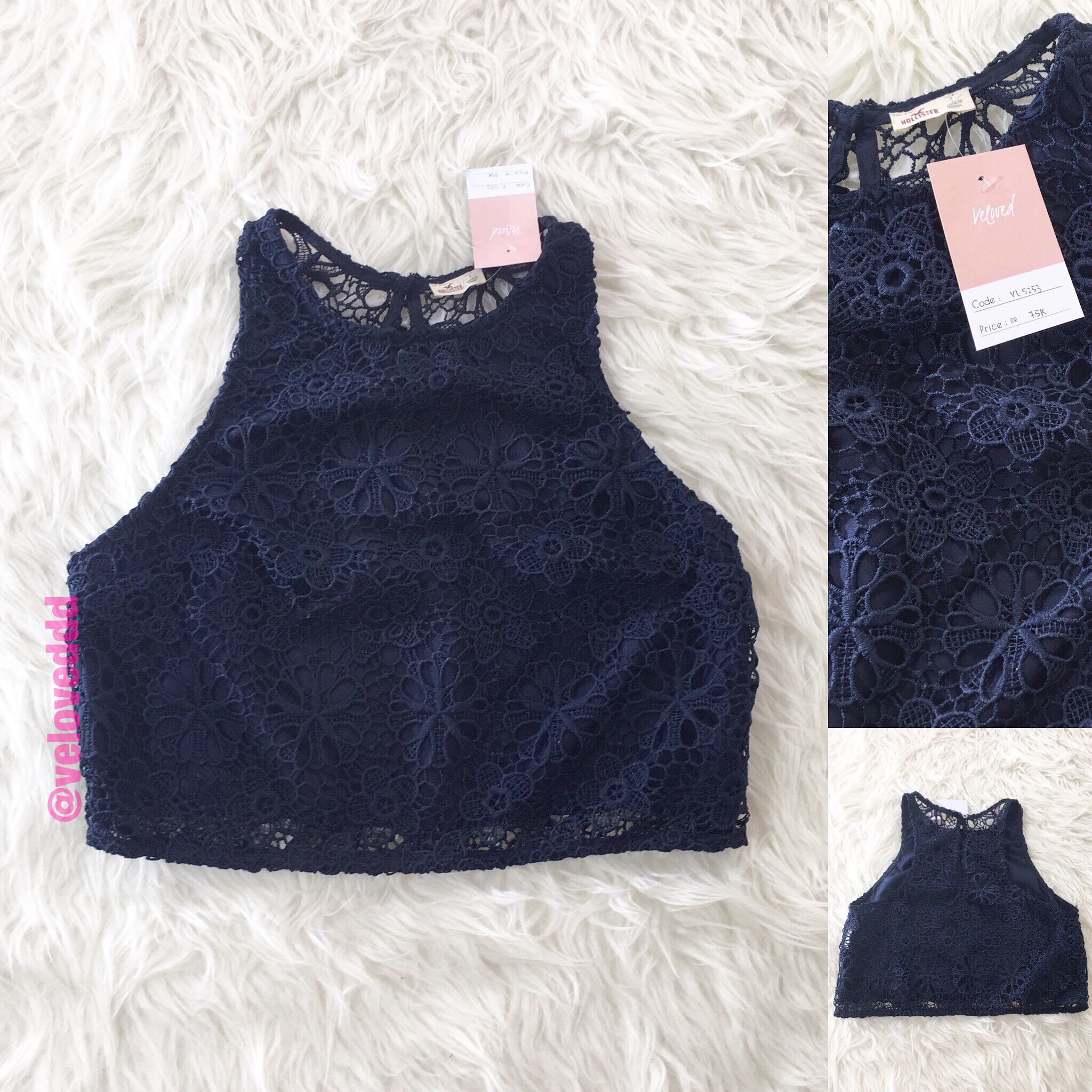 Hollister lace top clearance