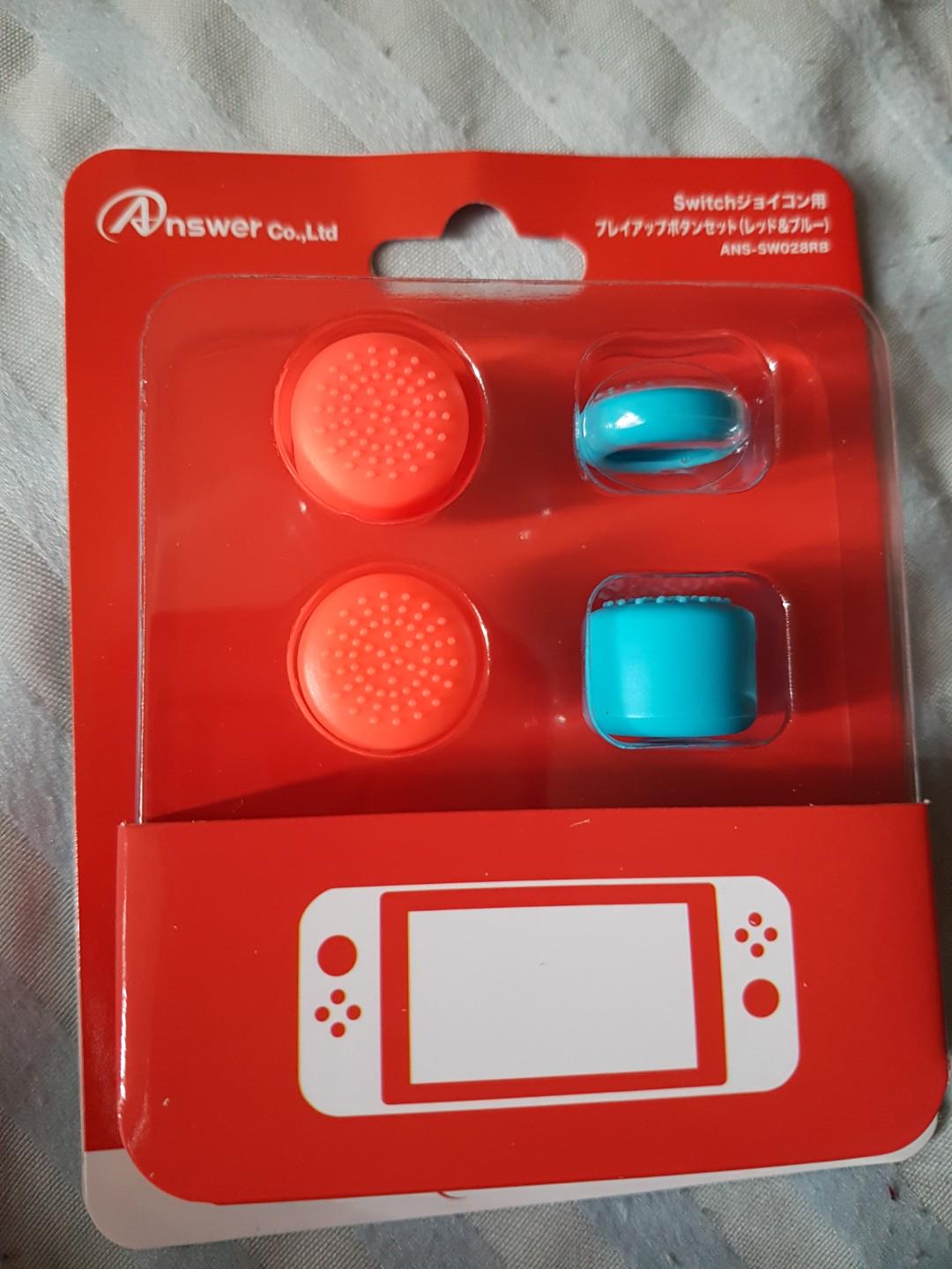 Analog Cap Covers for Nintendo Switch Joy-Cons (Category: Cases & Covers) located in Pasig City. Submitted by jumpedmarrow979 (Listing ID 177335466, Image 1). Description: Brand new and bought in Japan.