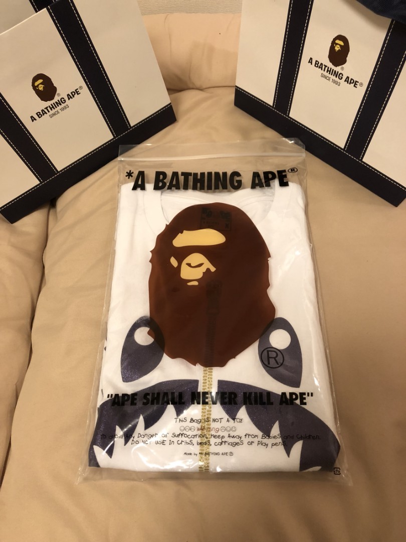 bape glitter shark tee