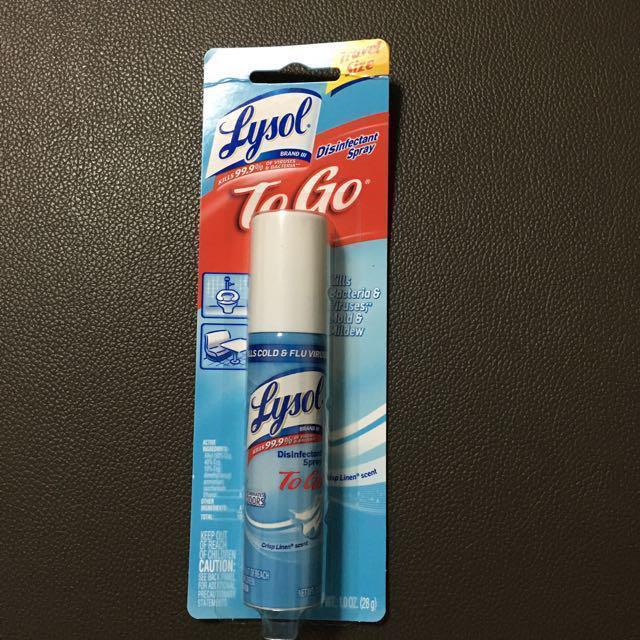 Brand New Lysol Disinfectant Spray Travel Size Furniture Home Living Furniture Other Home Furniture On Carousell