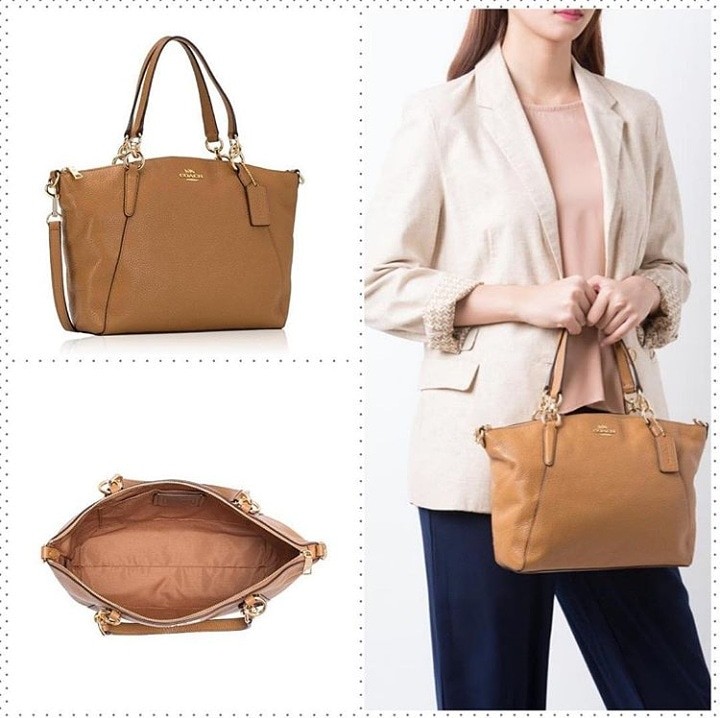 Coach f26917 small kelsey light saddle, Barang Mewah, Tas u0026 Dompet di  Carousell