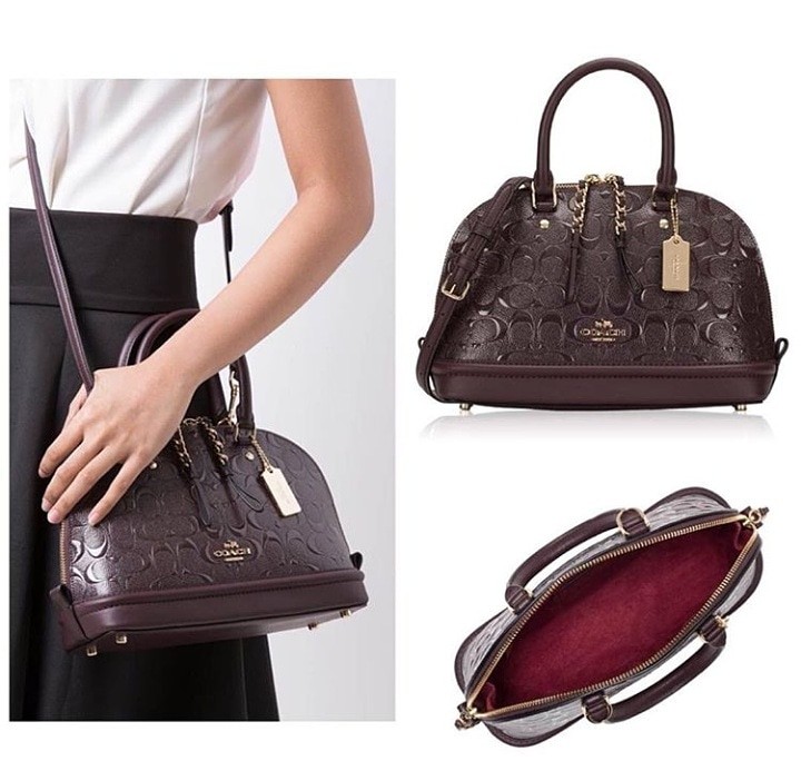 Coach mini sierra embossed hotsell