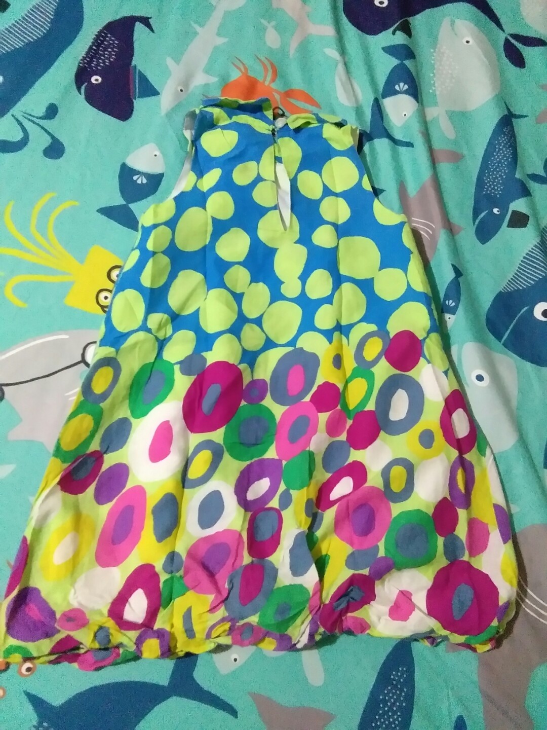 colorful polka dot dress