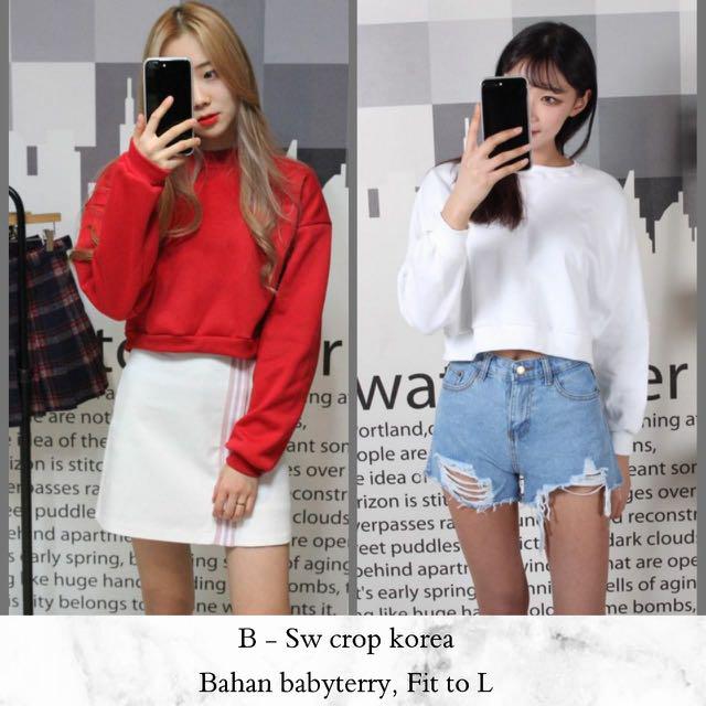 Crop Sweater Girl Kpop Style Entertainment K Wave On Carousell