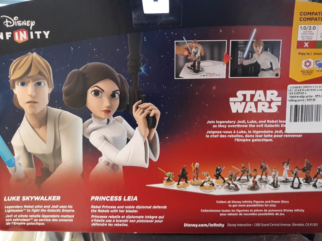 Disney Infinity 3.0 Rise against the empire Luke Skywalker and Princess leia