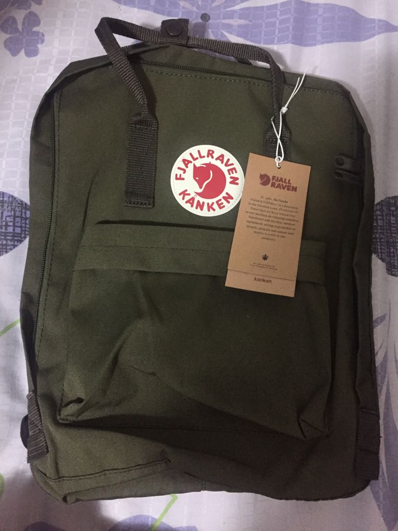 olive green kanken backpack