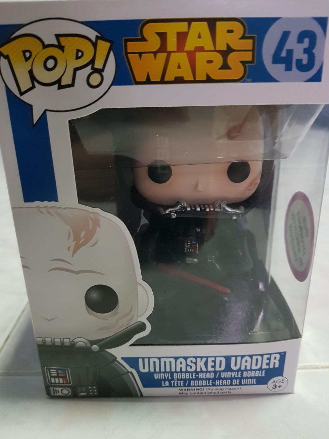 darth vader unmasked funko pop